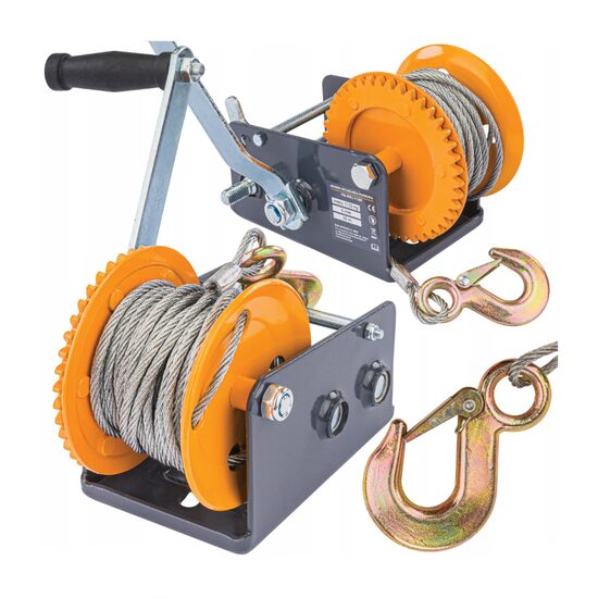 Troliu manual 1133 Kg, cu cablu 10m, Powermat