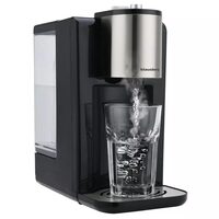 Dozator pentru apă calda, dozator cu fierbător, capacitate rezervor 2,2 litri, 2600 W, control al temperaturii 45-100°C, negru-argintiu, Klausberg