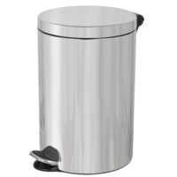 Cos de gunoi cu pedala, capacitate 12 litri, insertie ignifuga, argintiu, PowerX