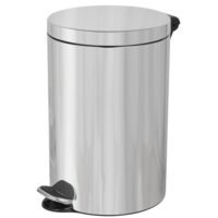  Cos de gunoi cu pedala si inchidere soft close, capacitate 12 litri, gri satinat, PowerX