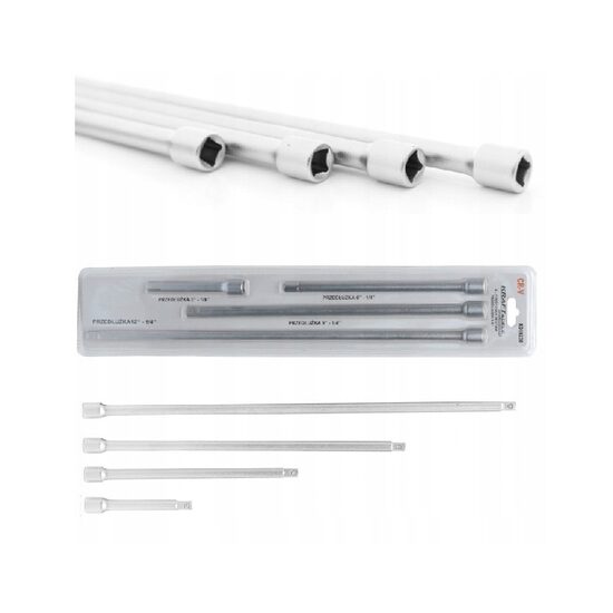 Set prelungitor, extensii pentru clichet , 1/4", 4 elemente, Kraft