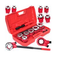 Trusa pentru filetat tevi, 7 piese, 1/4"; 3/8"; 1/2"; 3/4"; 1"; 1-1/4", Kraft
