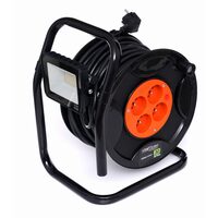  Rola de curent 30 m, cu lampa cu Led atasata, prelungitor cu tambur, Kraft