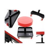 Taburet, scaun rotrativ cu spatiu pentru depozitare scule, 360°, 136 Kg,  Kraft