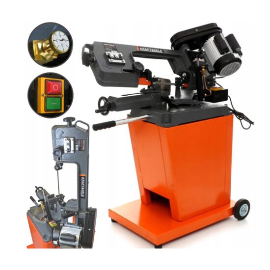 Fierastrau cu banda pentru prelucrarea lemnului si metalelor, 700 W, 100 x 150 mm, Kraft