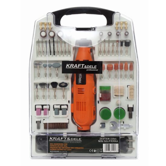  Mini polizor 270 W, biax 235 piese, 32500 rpm, Kraft