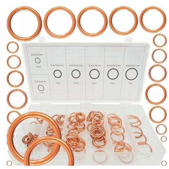  Set saibe etansare, cupru, 95 piese, Verke