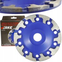 Disc diamantat pentru slefuit materiale dure, 125mm TIP T, slefuire uscata, Verke