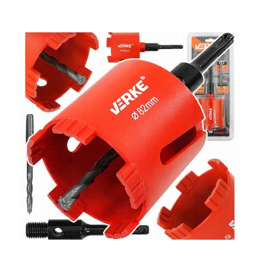 Carotă diamantata pentru beton, 82 mm, SDS+, M16, 5 segmente, Verke
