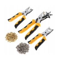 Set 3 clesti perforat, capsat si aplicat inele, 128 piese, Kraft