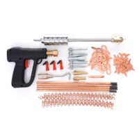 Set pistol si accesorii pentru tras tabla auto, 86 elemente, sudura in puncte, Kraft
