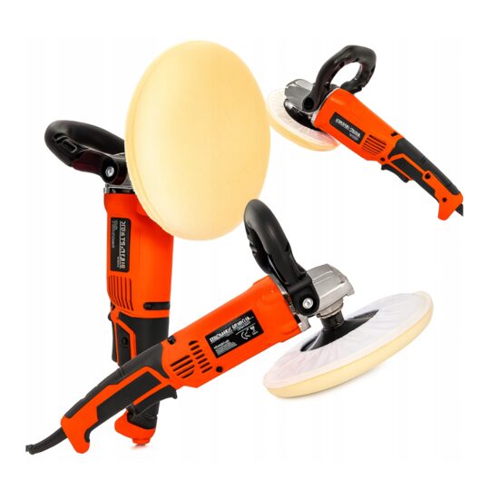 Set masina pentru polisat auto, flex polis, 2600W 180mm 3800 rpm, Kraft