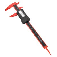 Subler electronic cu afisaj LCD, 0 - 150 mm, rosu, Kraft