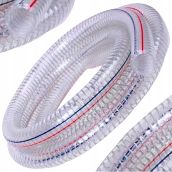 Furtun pentru aspiratie 3" - 75mm, grosime 2 mm, 50 metri, Kraft