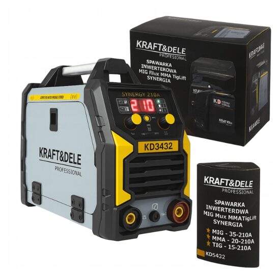 Invertor, aparat pentru sudura cu sarma fara gaz, MIG Flux MMA TigLift, 210 amperi, Kraft