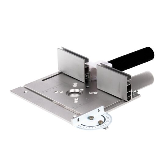 Masa pentru freza din aluminiu, 23 x 20 cm, ideala pentru a crea propria masa pentru tăiere, găurire și frezare, Kraft