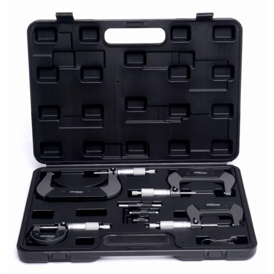  Set micrometru mecanic, 0-100 mm, 8 piese, Kraft