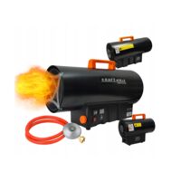 Tun, incalzitor pentru caldura pe gaz cu termostat si reductor, 45kW, Kraft