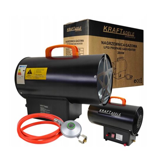 Tun, incalzitor pentru caldura pe gaz cu termostat, 20KW, Kraft