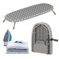 Masa de calcat mini pliabila, gri, Kinghoff