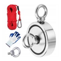 Magnet neodim tip oala pentru ridicare, cu carlig inelar rotativ, capacitate 100 Kg, Kraft