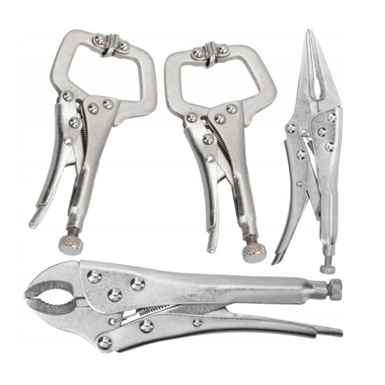 Set 4 clesti mini, cu autoblocare pentru sudura, tinichigerie, Kraft