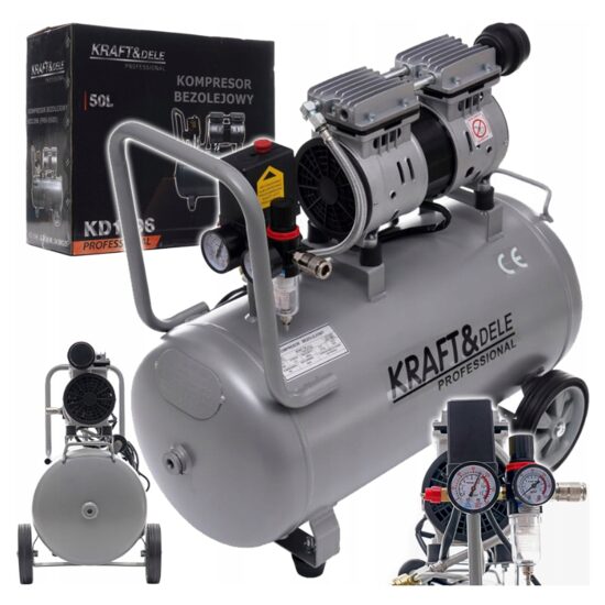 Compresor de aer cu 2 pistoane, 50 litri, 290 l/min, 1,5 kW, Kraft