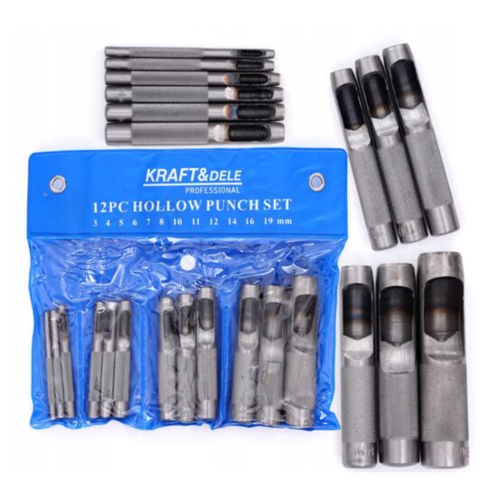 Set 12 dornuri, perforatoare pentru gaurire 3-19mm, Kraft