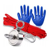 Magnet neodim tip oala pentru ridicare, cu carlig inelar rotativ, capacitate 140 Kg, Kraft