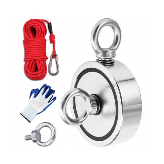 Magnet neodim tip oala pentru ridicare, cu carlig inelar rotativ, capacitate 350 Kg, Kraft