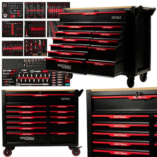  Dulap complet cu roti, 12 sertare, 479 elemente, Kraft