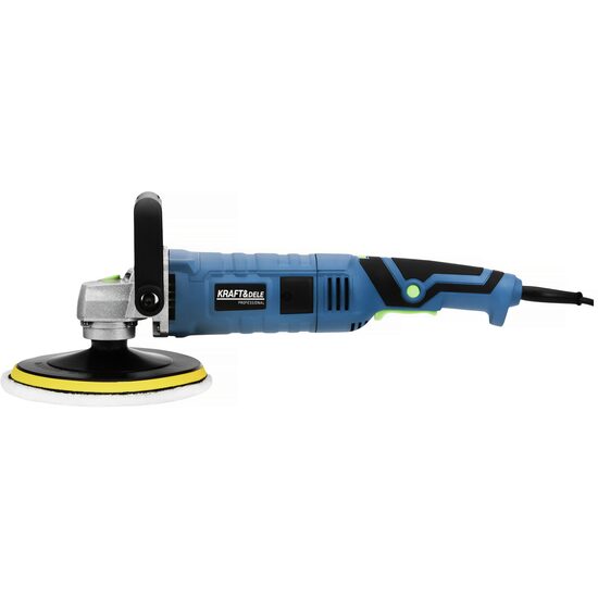 Set masina de polisat cu bureti, flex polis 2650 W, 180 mm, 800-3300 rpm, Kraft