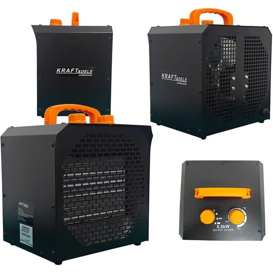  Incalzitor electric cu termostat, 3 trepte, 5500 W, Kraft