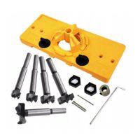 Set freze si ghidaj de gaurire pentru balamale, 12 elemente, Kraft