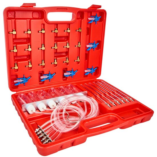 Tester de presiune a injectoarelor Common Rail, 6 cilindri, set complet, Kraft