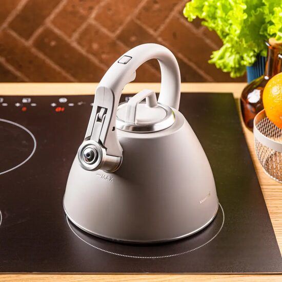  Fierbator, ceainic din otel, 2.5 litri, gri, Klausberg