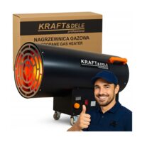 Tun de caldura 100 Kw, incalzitor pe gaz, cu reductor automat, 100 kW, Kraft