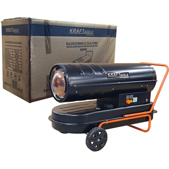 Tun de caldura 60 Kw, incalzitor pe motorina cu termostat, Kraft