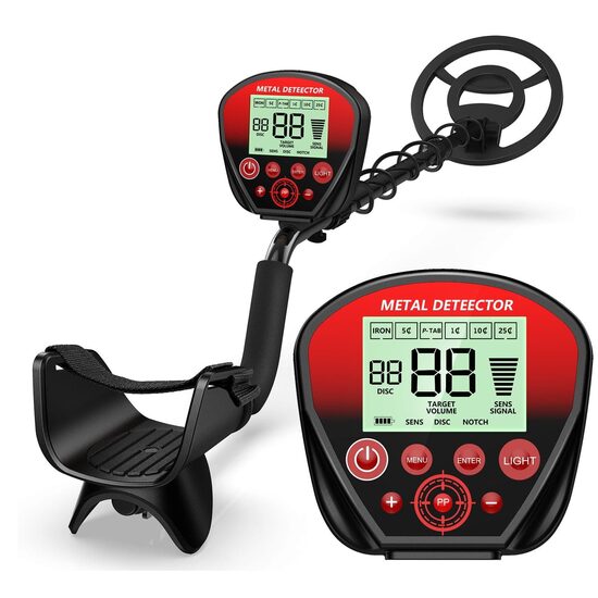  Detector de metale , afișaj LCD, functii DISC și NOTCH, 2 baterii 9V, Kraft