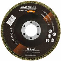 Disc abraziv pentru slefuirea si curatarea suprafetelor, indepartarea ruginii , granulatie P100, 125 mm, Kraft