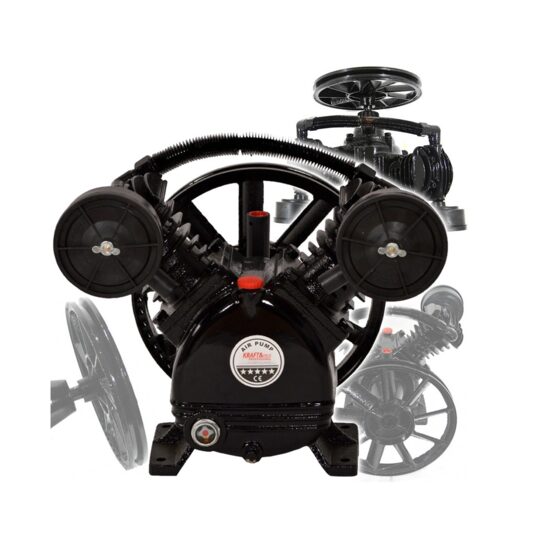 Cap compresor aer cu 2 pistoane 480l/min, motor compatibil 4KW, Kraft