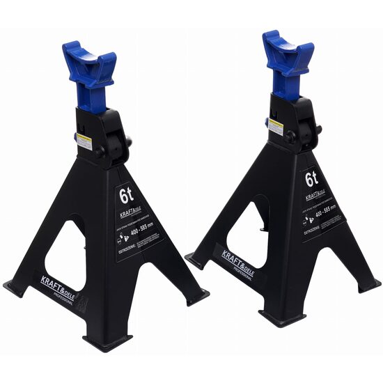 Set 2 capre pentru sustinere auto, capacitate 6 tone, 400-585 mm, Kraft