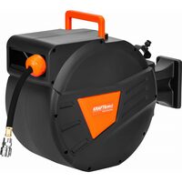 Furtun pentru aer, pneumatic retractabil, 1/4", 15 metri, Kraft