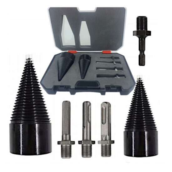 Set burghie pentru despicat lemn, 32 / 42 mm, 5 piese, Kraft