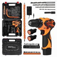 Masina pentru gaurit si insurubat, filetanta, 2 acumulatori 1.5 Ah, Kraft