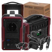Statie de alimentare portabila, lanterna incorporata, adapter bricheta auto, 12V, 222Wh / 11.1V , 320 W, Kraft	
