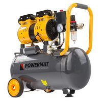 Compresor silentios 24L, 2 pistoane, 220 L/min, 8 bari, Powermat