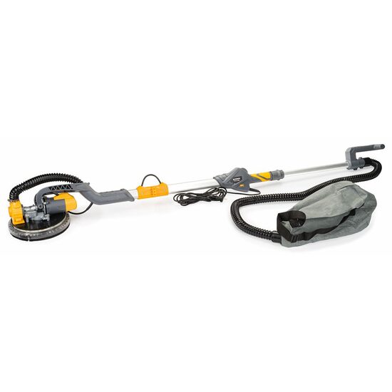 Slefuitor de pereți telescopic tip girafă, 1500 W, pliabil, cu auto-aspirare si iluminare LED 360°, Powermat