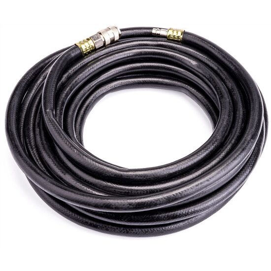 Furtun pneumatic pentru aer comprimat, compresor, 10 metri, 10x17mm, 20 bari, cu cuplaje rapide incluse, Powermat