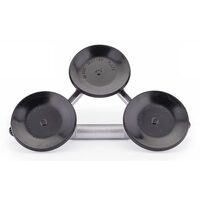 Ventuza pentru extragere, fixare geam, sticla, tabla, 3 ventuze, capacitate 150 kg, 120 mm, Powermat